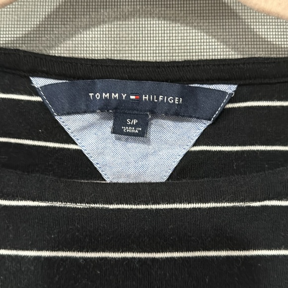 Tommy Hilfiger Casual Long Sleeve Navy/White Stripe - Picture 2 of 3